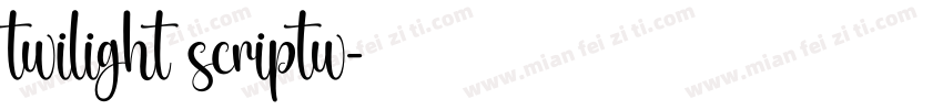 twilight scriptw字体转换